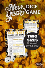 Load image into Gallery viewer, New Year's Candy Dice Game