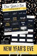 Load image into Gallery viewer, New Year's Eve Charades Party Game