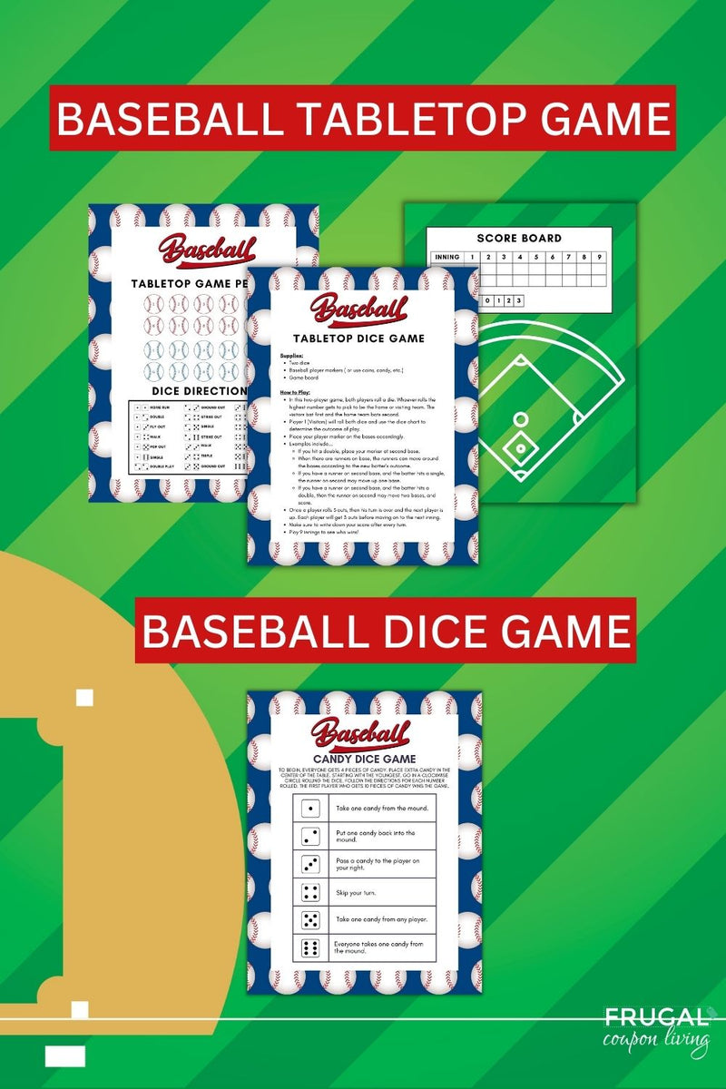 Homerun Baseball Printable Activities for Kids and Adults – Frugal