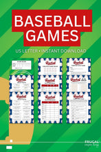 Load image into Gallery viewer, Baseball Game Printables