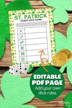 Load image into Gallery viewer, St. Patrick's Day Candy Dice Game