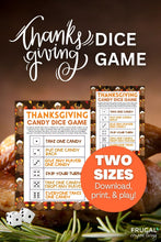 Load image into Gallery viewer, Thanksgiving Candy Dice Game