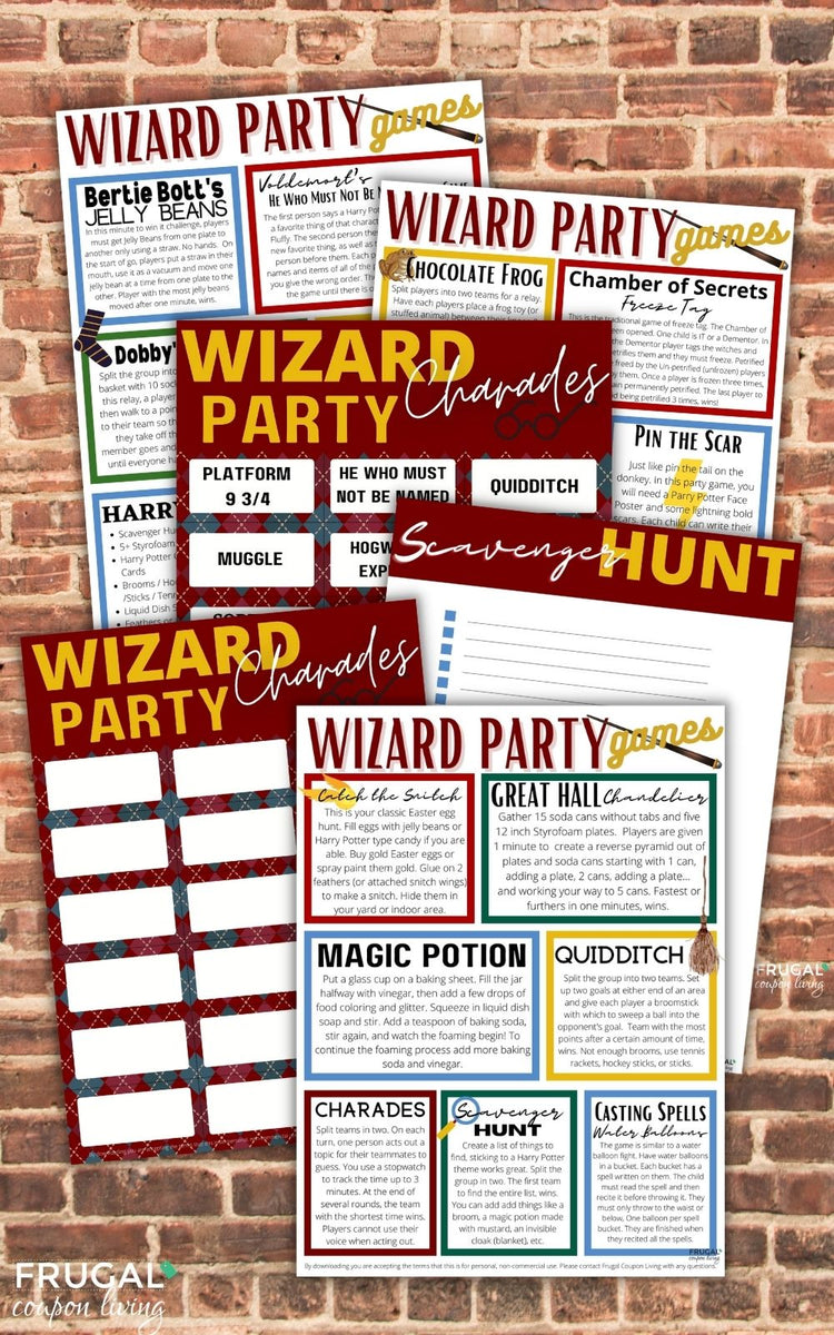  What's Your Wizard Name Game (1 Wizard Sign and 30 Name Tag  Stickers), Wizard Game Party Decoration, Birthday Game for Kids, Family Game-29  : Toys & Games