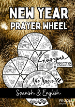 Load image into Gallery viewer, New Year Prayer Coloring Wheel