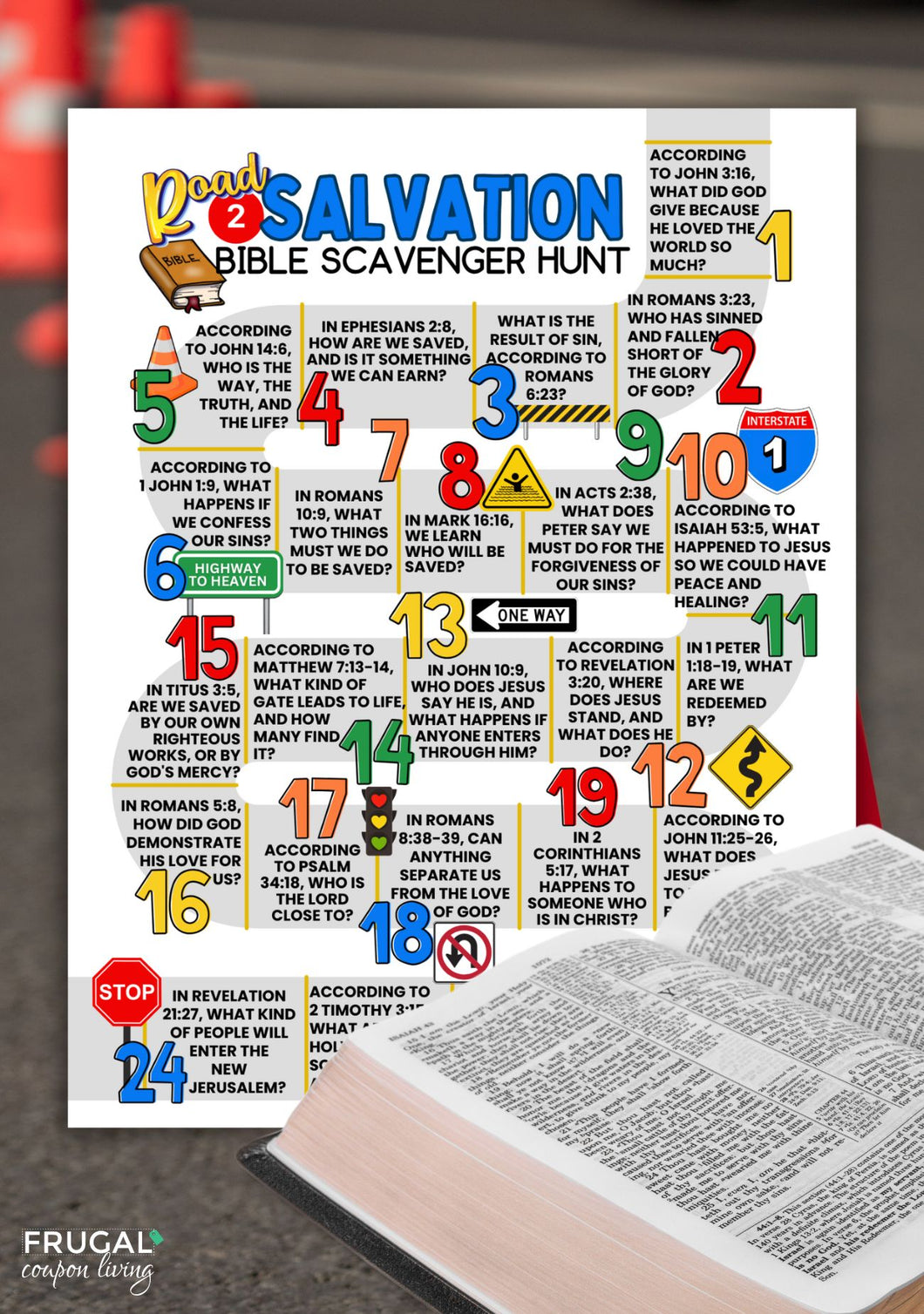 Road to Salvation Bible Scavenger Hunt