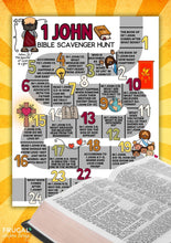 Load image into Gallery viewer, 1 John Bible Scavenger Hunt