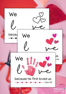 Christian Valentine Handprint Art