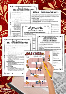 1 Kings Bible Scavenger Hunt