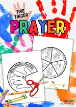 Load image into Gallery viewer, 5 Finger Prayer Coloring Wheel