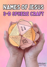 Load image into Gallery viewer, Names of Jesus 3-D Sphere Craft