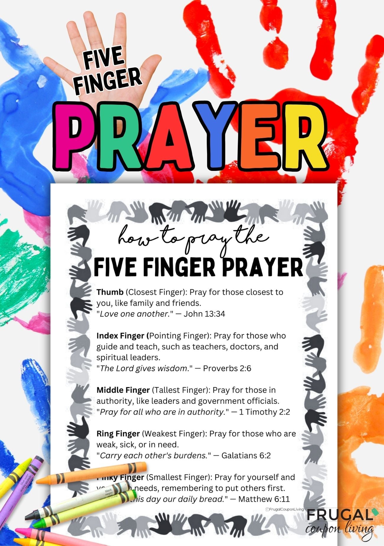 Learn to Pray with the 5-Finger Method - Printable Coloring Wheel Craft – Frugal Coupon Living learn-to-pray-with-the-5-finger-method-printable-coloring-wheel-craft-frugal-coupon-living