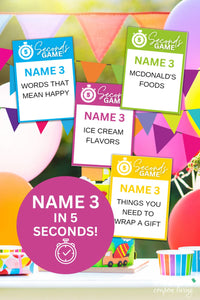 5 Second Birthday Party Game