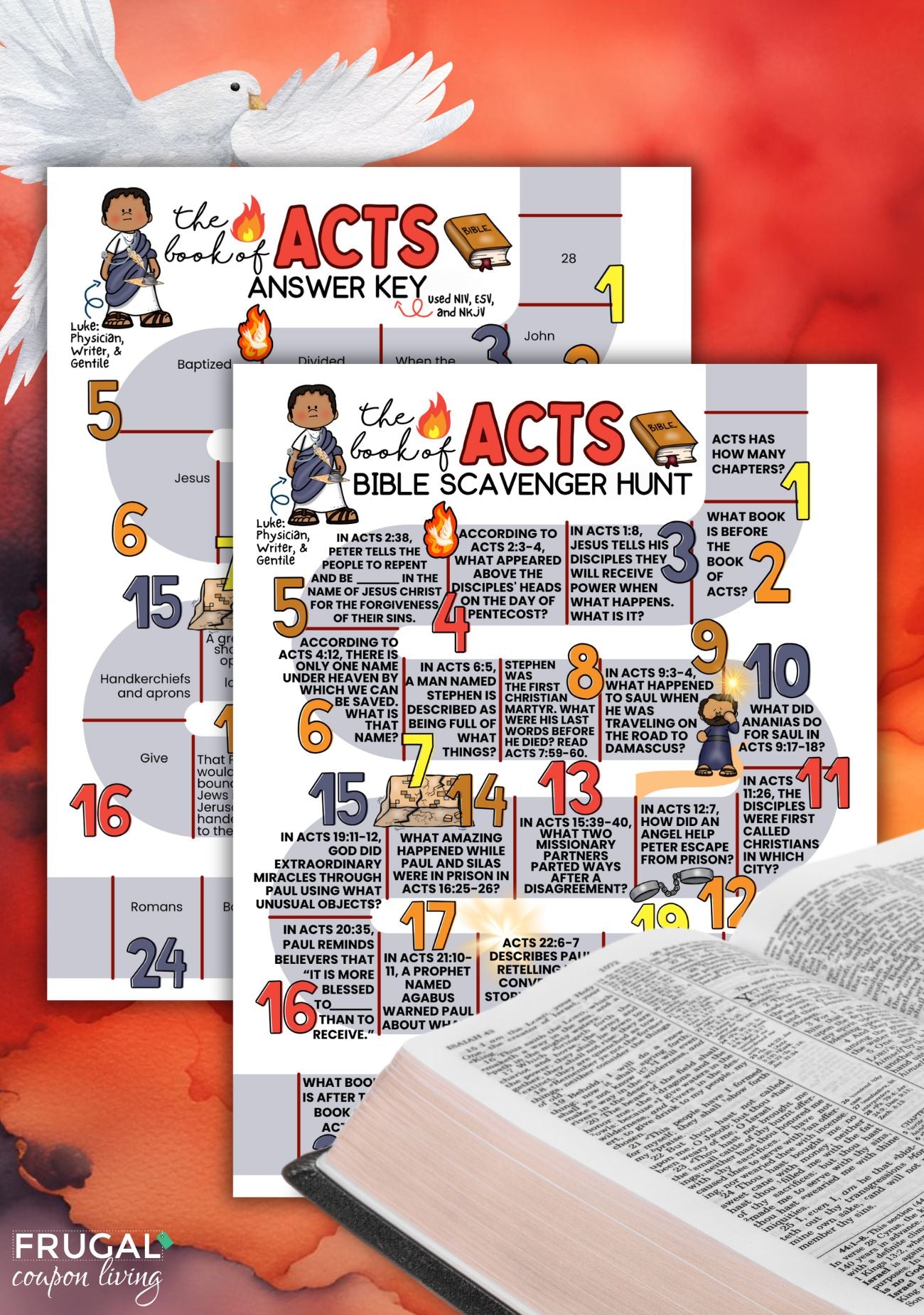 Acts Bible Scavenger Hunt Printable - New Testament Bible Trivia ... Acts Bible Scavenger Hunt Printable - New Testament Bible Trivia ...
