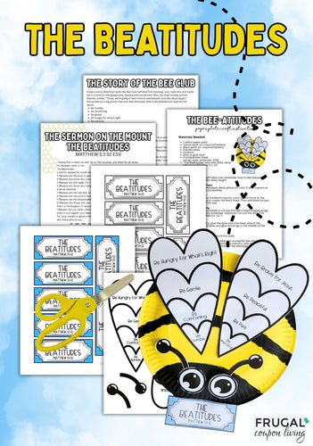 Bee Craft for The Beatitudes of Jesus