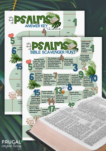 Psalms Bible Scavenger Hunt