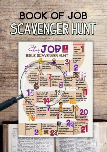 Book of Job Bible Scavenger Hunt