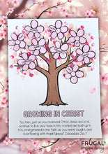 Load image into Gallery viewer, Growing in Christ Cherry Blossom Tree Craft