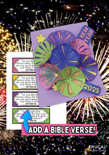 Load image into Gallery viewer, New Year Fireworks 3-D Craft