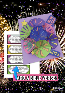 New Year Fireworks 3-D Craft