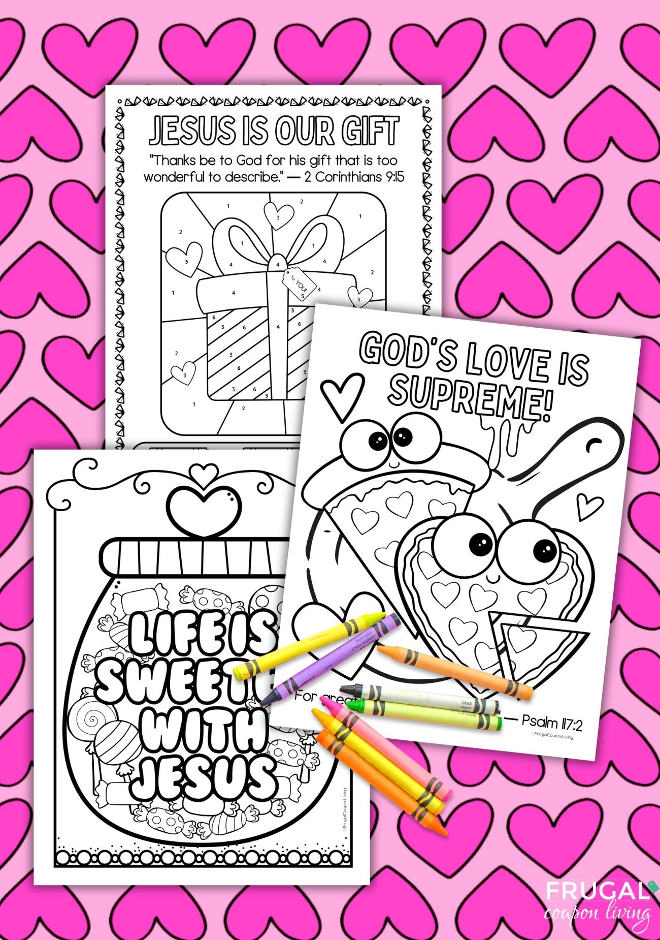 Christian Valentine Coloring Pages FREE Printable Valentine Cards:
