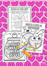 Load image into Gallery viewer, Christian Valentine Coloring Pages