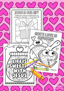 Christian Valentine Coloring Pages