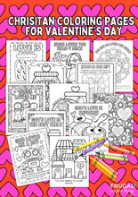 Load image into Gallery viewer, Christian Valentine Coloring Pages