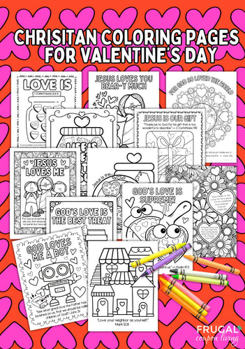 Christian Valentine Coloring Pages