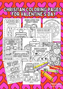 Christian Valentine Coloring Pages