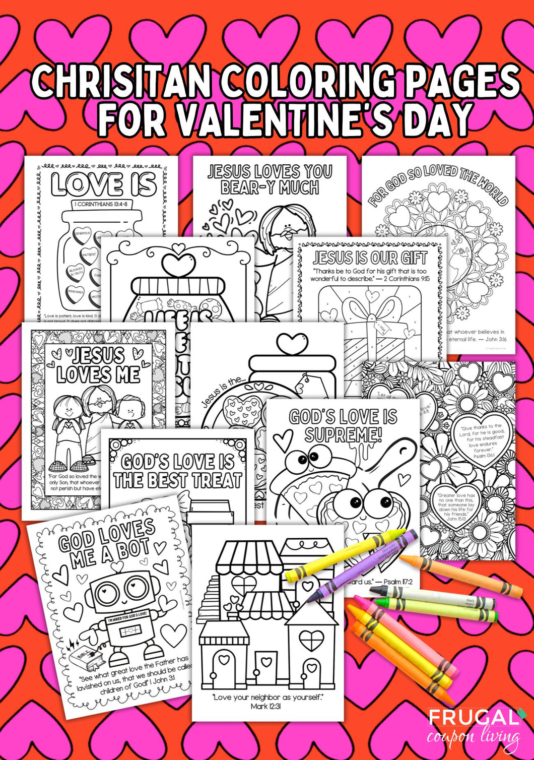 Christian Valentine Coloring Pages