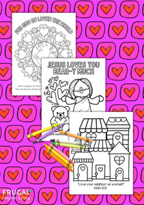 Christian Valentine Coloring Pages