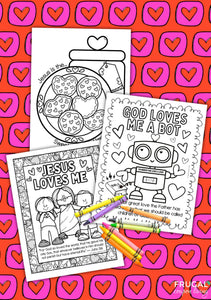 Christian Valentine Coloring Pages