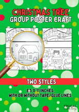 Load image into Gallery viewer, Christmas Tree Collaborative Coloring Poster