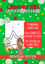 Load image into Gallery viewer, Christmas Tree Collaborative Coloring Poster