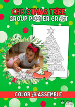 Load image into Gallery viewer, Christmas Tree Collaborative Coloring Poster