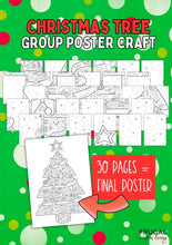 Load image into Gallery viewer, Christmas Tree Collaborative Coloring Poster