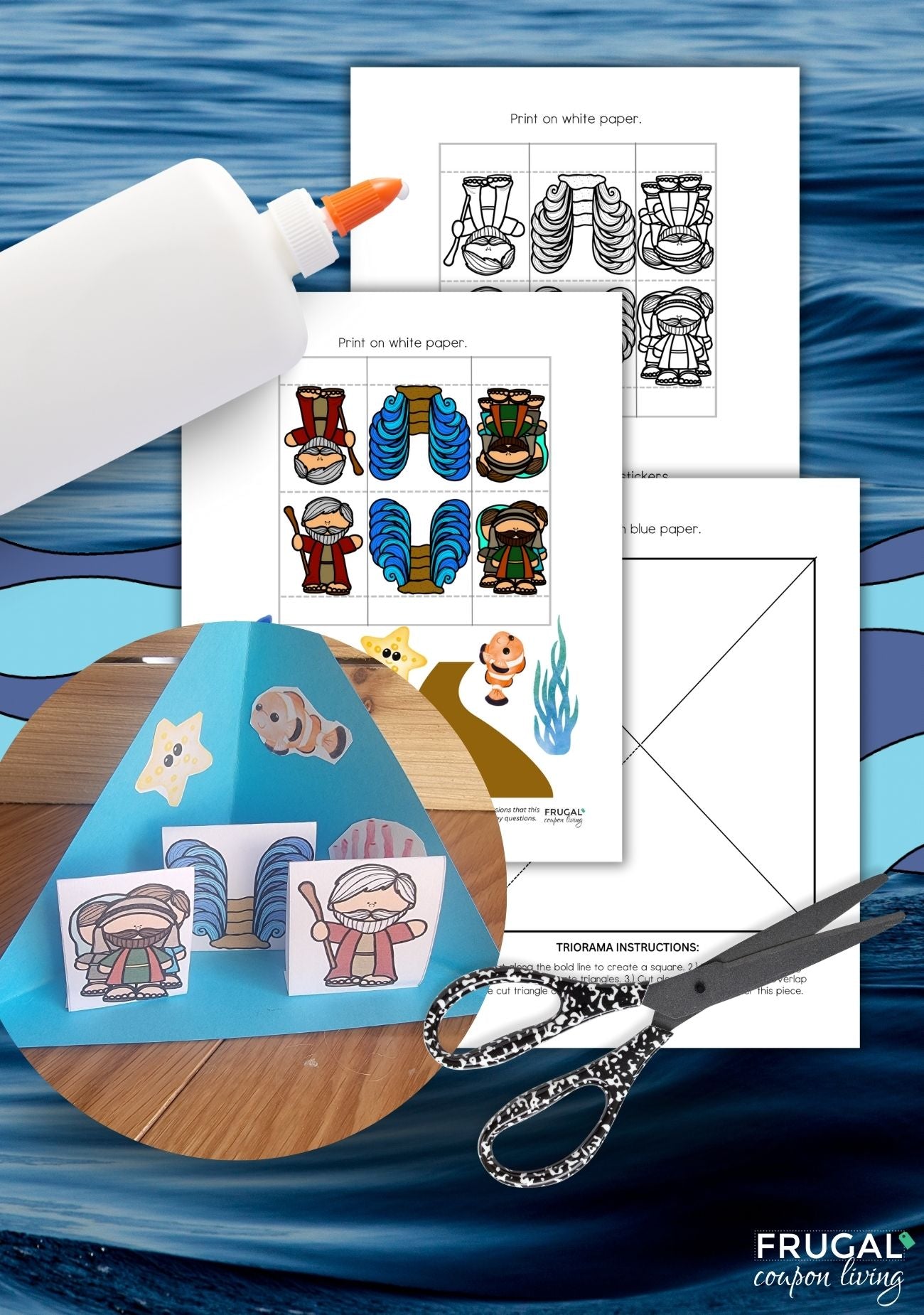 moses-and-the-red-sea-craft-3-d-diorama-template-and-moses-clipart-frugal-coupon-living for Red Sea Craft Printable Pdf Free Download Moses and the Red Sea Craft - 3-D Diorama Template and Moses Clipart – Frugal Coupon Living for Red Sea Craft Printable Pdf Free Download