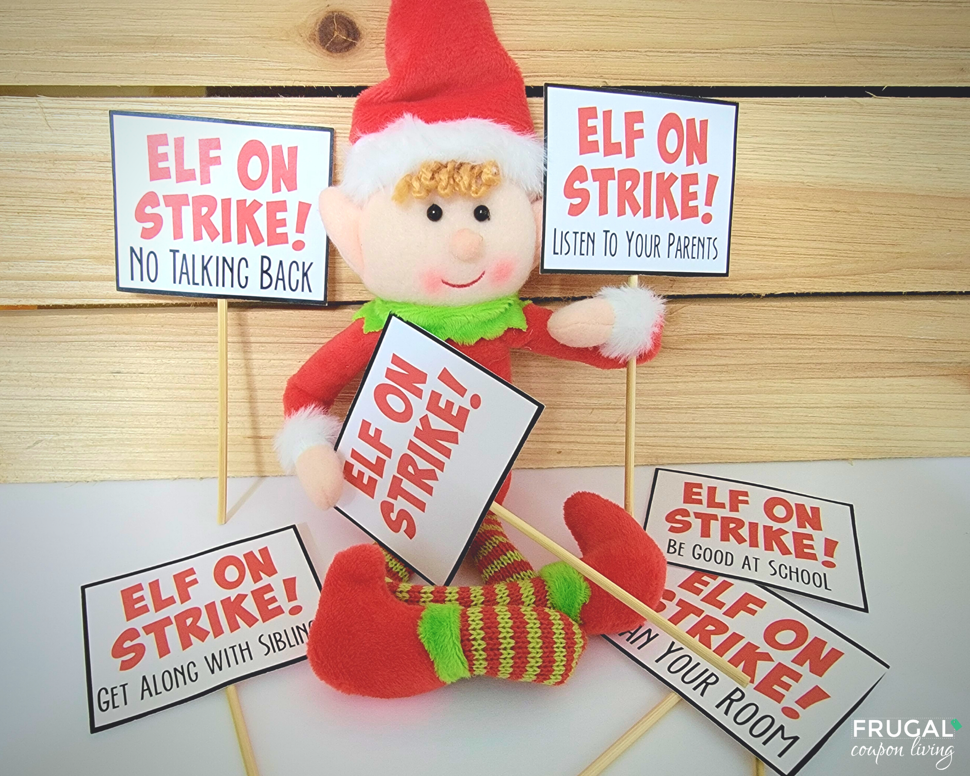 ElfonStrikeSignsetsy 497cacb5 f30b 4fce 9e84 elf on strike behavior notes - easy elf prop printables – frugal