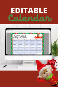 Editable Elf Planning Calendar