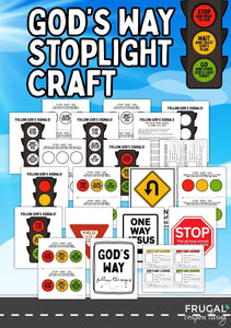 God's Way Christian Stoplight Craft