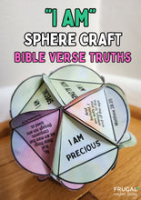 Load image into Gallery viewer, I Am 3-D Sphere Bible Craft for Teens