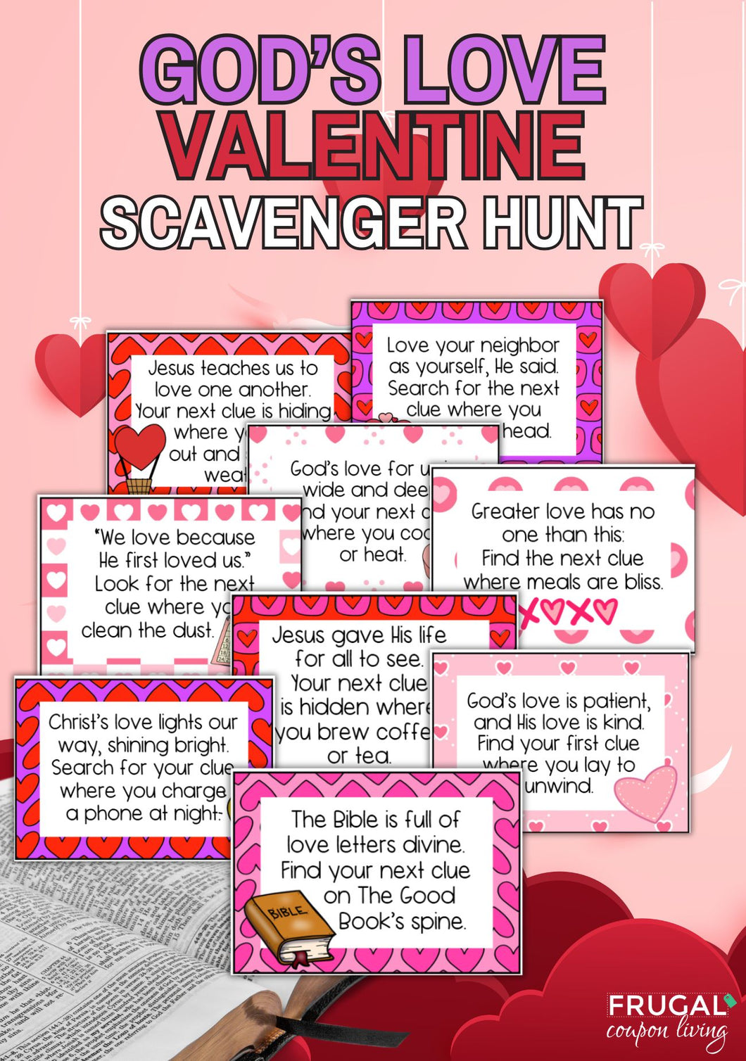 God's Love Valentine Scavenger Hunt