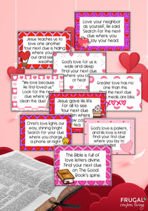 God's Love Valentine Scavenger Hunt