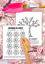 Load image into Gallery viewer, Growing in Christ Cherry Blossom Tree Craft