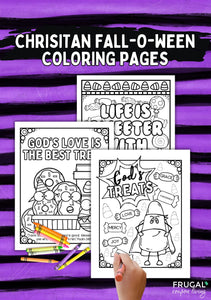 Fall-O-Ween Christian Coloring Pages