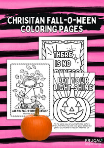 Fall-O-Ween Christian Coloring Pages