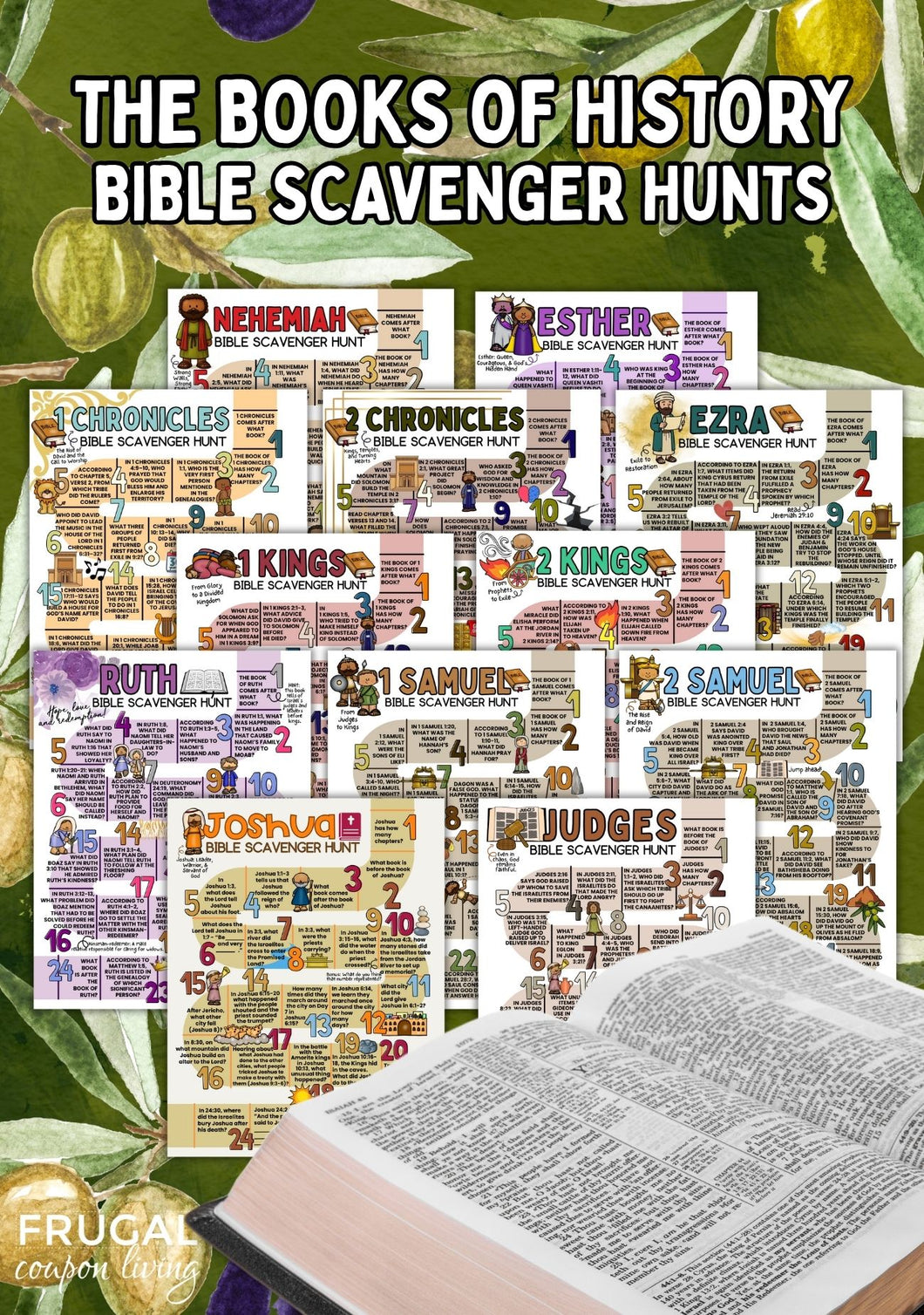 Books of History Bible Scavenger Hunt Set