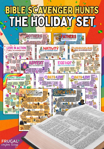 Holiday Bible Scavenger Hunt Set