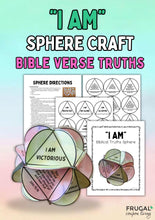 Load image into Gallery viewer, I Am 3-D Sphere Bible Craft for Teens