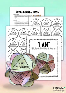 I Am 3-D Sphere Bible Craft for Teens